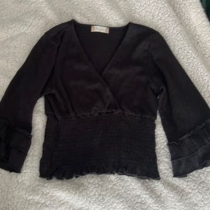 Black long sleeve dress shirt